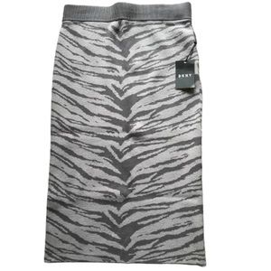 DKNY animal print skirt